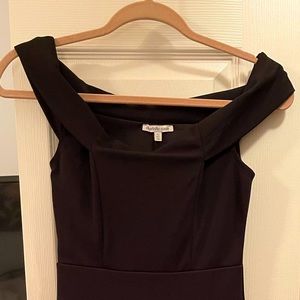 Black off shoulder dress, size XS